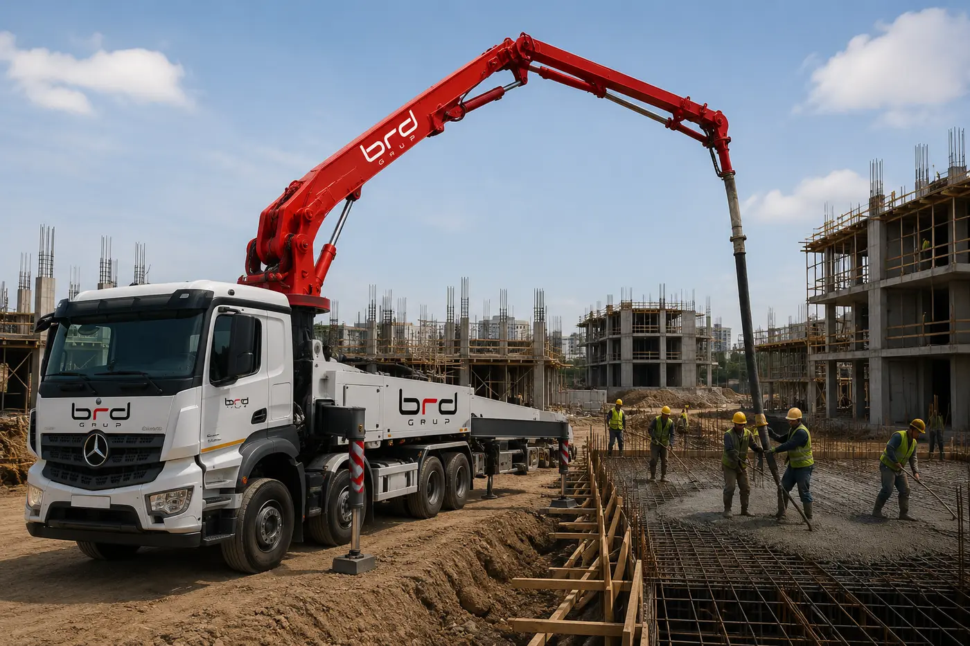 BRD Grup beton pompası hizmeti